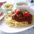 プチトマミートソースパスタ♪二人ランチ