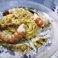 ★ウニとエビの冷製クリームパスタ～ポン酢ジュレと一緒に～★