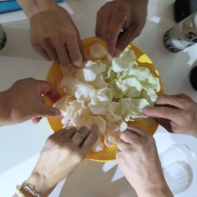 岩塚製菓「ふわっと」長岡花火パッケージ#今日のおやつはこれ