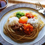 蕪と人参のおろし納豆パスタ