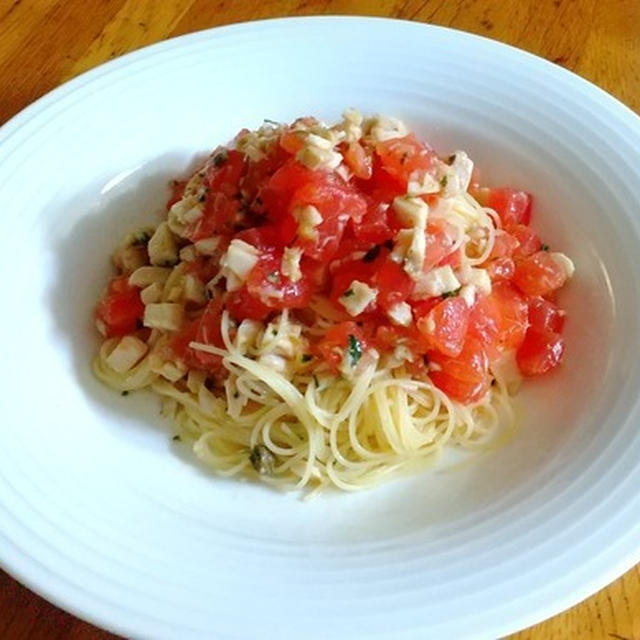 トマトとツナの冷製カッペリーニ