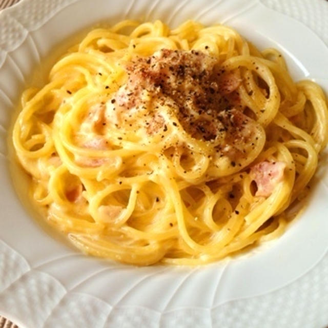 【話題入り】ワンポットパスタ☆クリーミーカルボナーラ