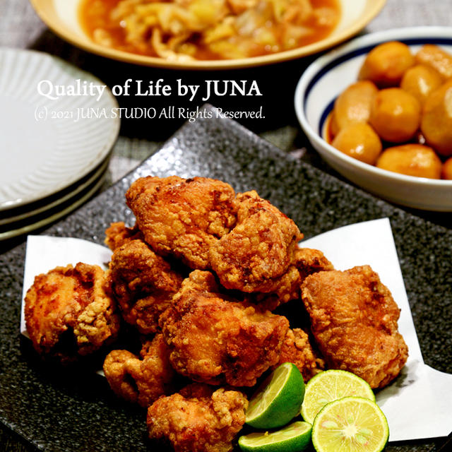 わびしい冷蔵庫事情により茶色い食卓にｗ（でもから揚げ♡）／ライブ配信をご覧くださりありがとうございました！