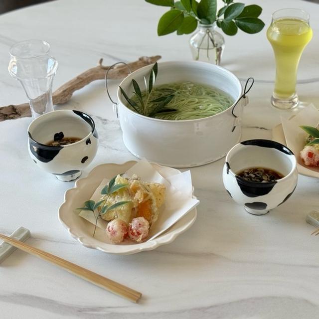 小豆島のオリーブ素麺が、ツルツルモチモチで美味しい♪