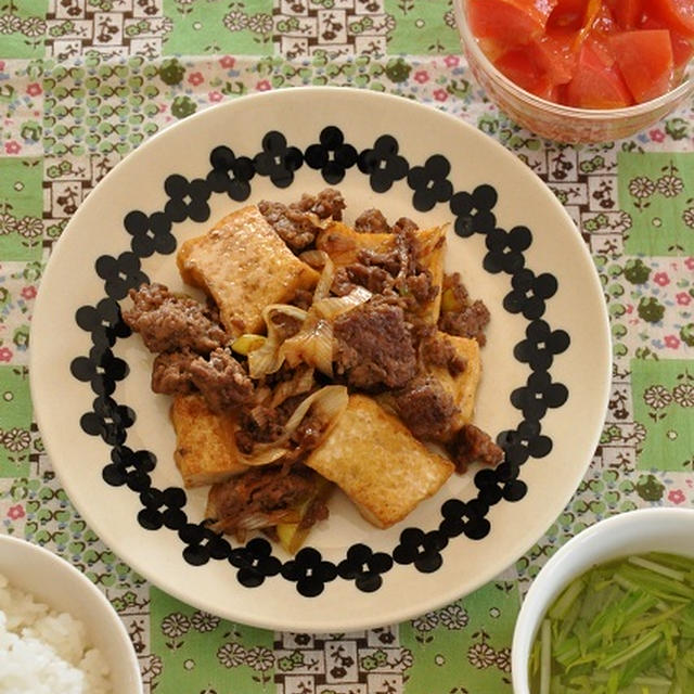 3品が約10分で完成！「厚揚げ」で給料日前も安心の節約献立♡
