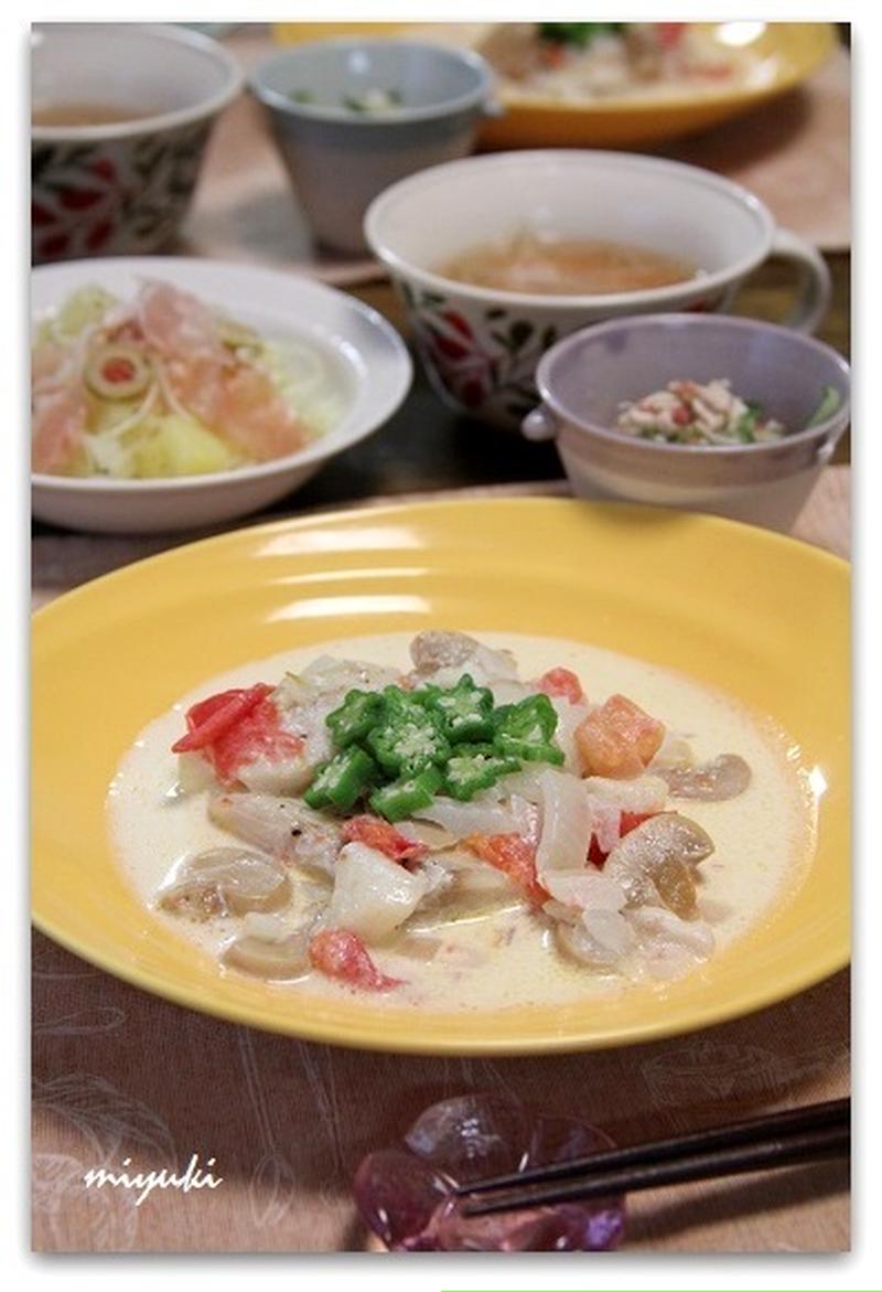 胃腸に優しい*たらのクリーム煮