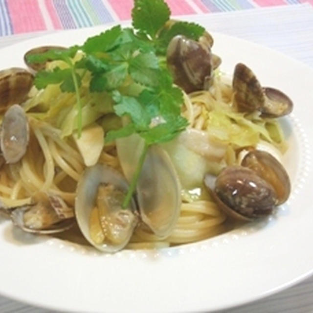 【旦那ご飯】あさりとキャベツのぺペロンチーノ♪とお寿司ランチ★