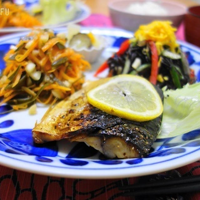 鯖の塩焼き☆レモンと