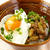 たたきれんこんそぼろのてりたま丼。　とかぶの味噌和えの晩ご飯。