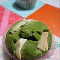 White Chocolate & Green Tea Muffin ホワイトチョコと抹茶のマフィン by つぶこさん