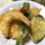 海老と夏野菜の天ぷら