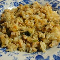 残飯で豚ロースチャーハン