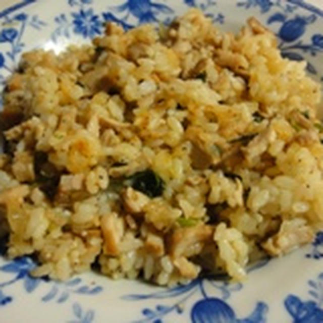 残飯で豚ロースチャーハン