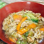 寒い日にぴったり！お財布にも優しい 白菜豚こまカニカマのあんかけ丼　とろとろアツアツ