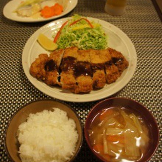 サクサクチキンカツと鱈と野菜の酒蒸し