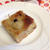 カフェのバナナとラムのタルト　と　ちょっと荒っぽい感じの押し麦の無印カラスミソース