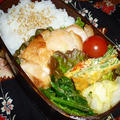 鶏むね肉の味噌漬け焼き弁当