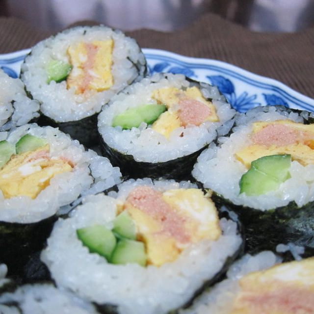 「明太子たまご焼きの巻き寿司」