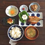 和定食＊大根おろしアートの朝ごはん