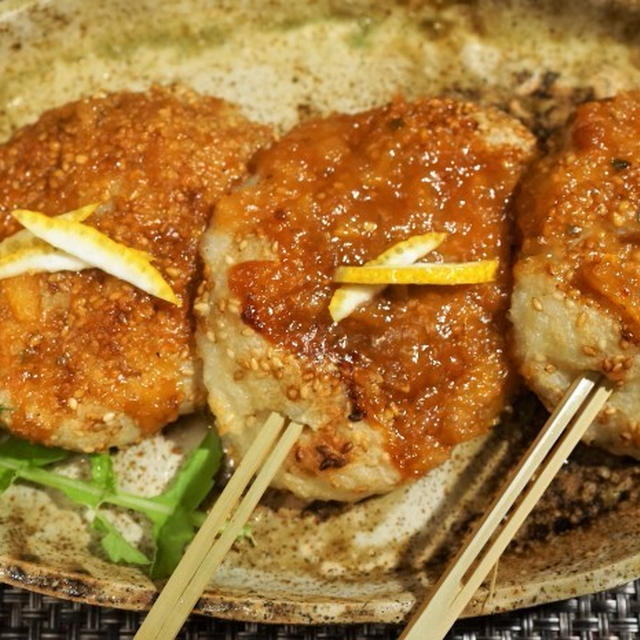 ■季節料理 【あき流五平餅は柚子味噌仕立て♪】  菜園採り里芋を使ってます＾＾　