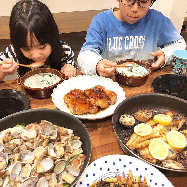 あさりを豪華に見せるおかずです！！