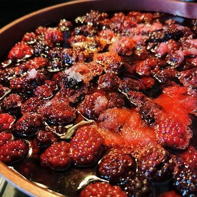 冷凍していたブラックベリーを何にするべきか