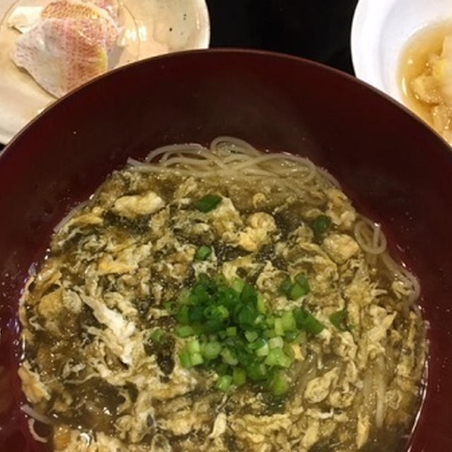 玉子とじおぼろ昆布にゅう麺