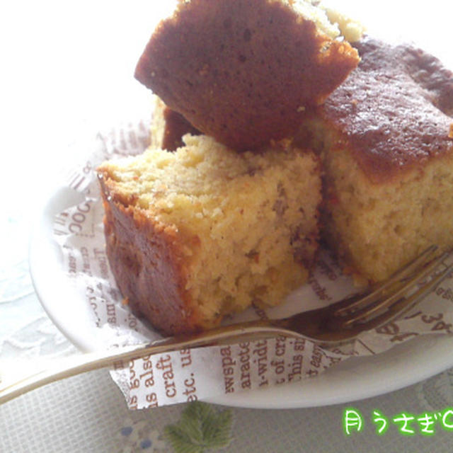 食べ出したら止まらない☆りんごとくるみのパウンドケーキ