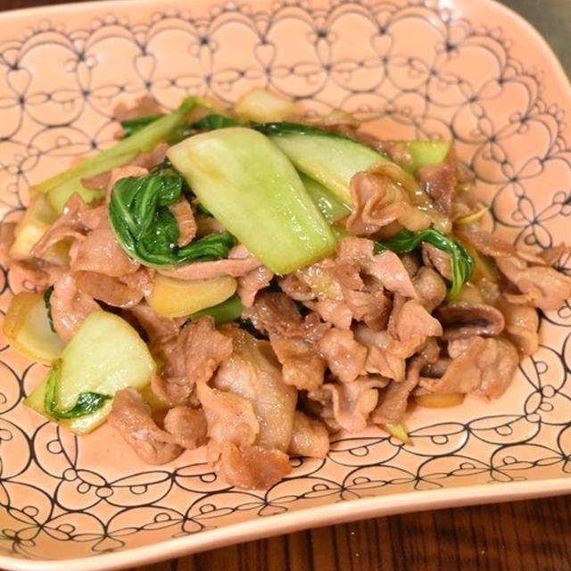 キリっとした味わい♪豚肉とチンゲン菜のバター醤油炒め