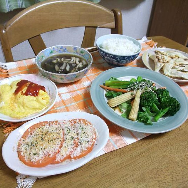 ワンタンの三種ヘルシー焼きとトマトのパン粉焼きでうちごはん（レシピ付）