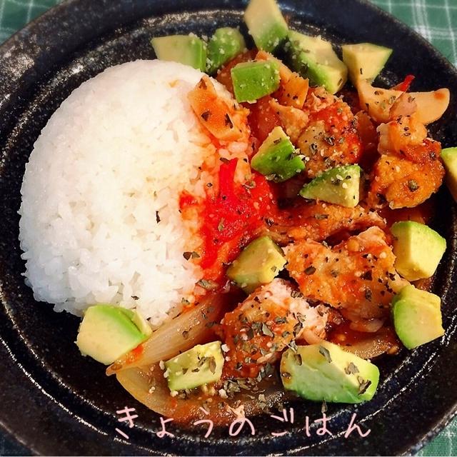 とまチキアボカ丼♪