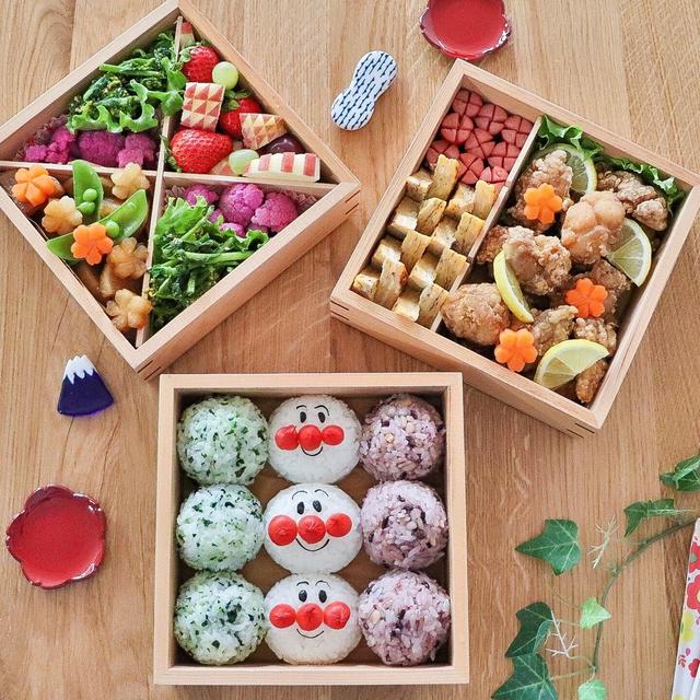 おせちだけじゃない！お重に詰めたアンパンマンのお弁当
