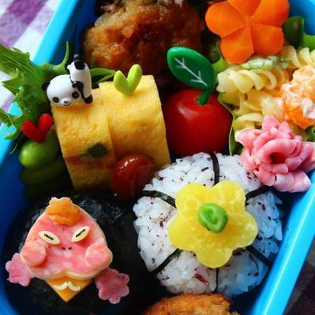 キャラ弁**妖怪ウォッチ「おならず者」（平面）