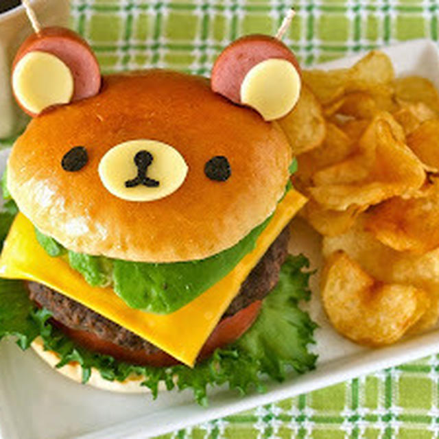 How to Make Rilakkuma Avocado Cheeseburger - Video Recipe