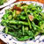 菜の花をオリーブオイルで炒めて・・・蕎麦を炒めて