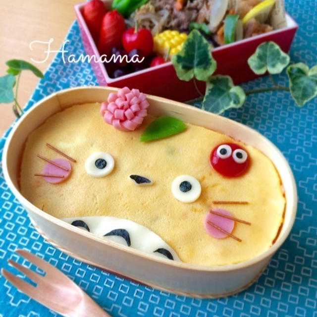 オムライスで♡トトロのお弁当〜