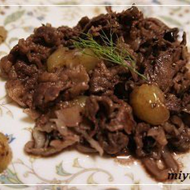 ぶどうのおかずレシピ！牛肉とぶどうの赤ワイン煮♪