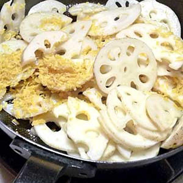 蓮根のからすみ金平／味噌たま