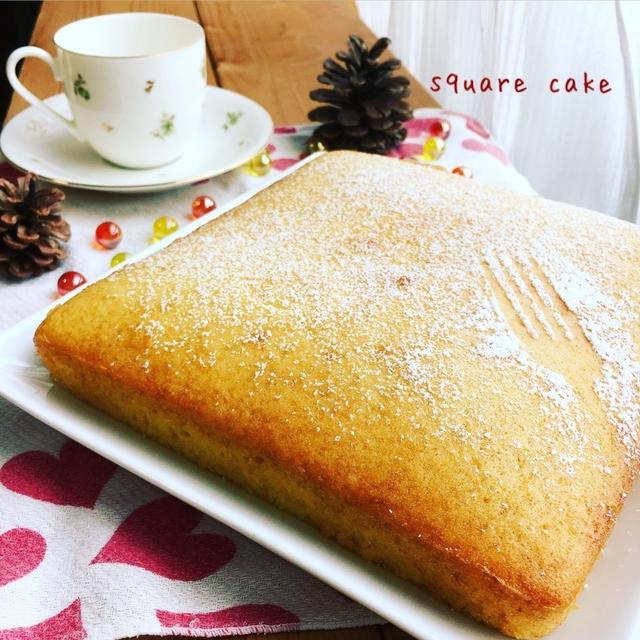 風味豊か♡リッチな仕上がり！スクエアバターケーキ♡