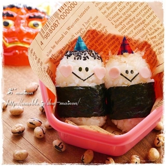 ＊節分に♪鬼のおにぎりレシピ集☆キャラ弁＊