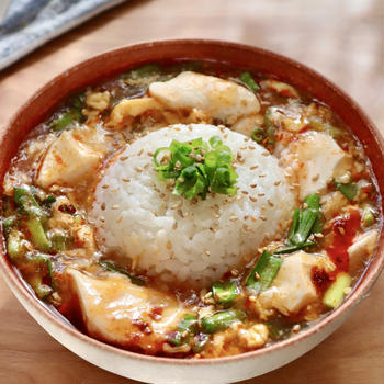 【とうふの酸辣湯クッパ】満腹ヘルシー！