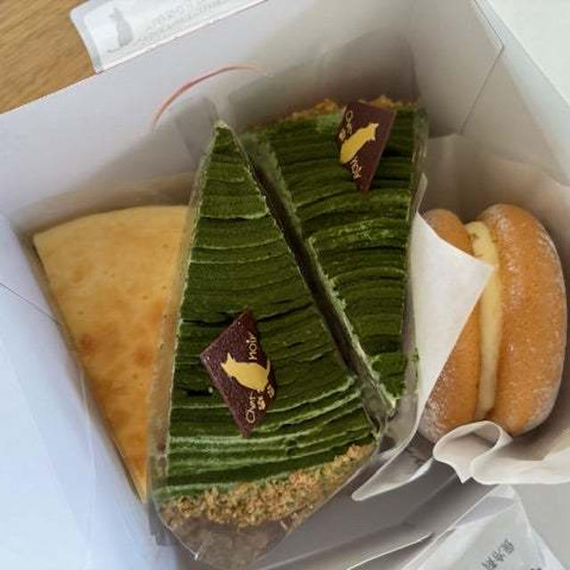 抹茶のケーキ
