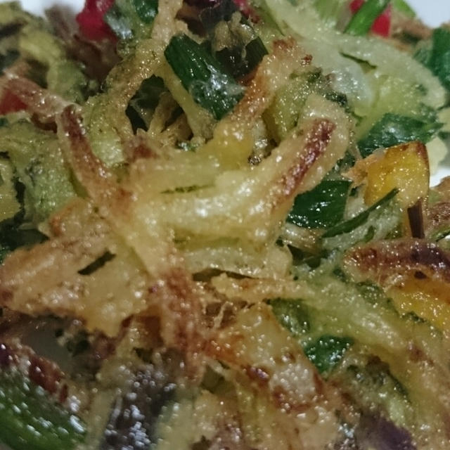 夏野菜かきあげ
