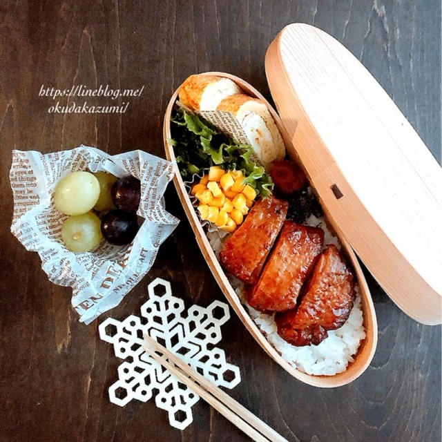鶏の照り焼き弁当【本日の長男弁当】＊全部スマホのアラームのせい