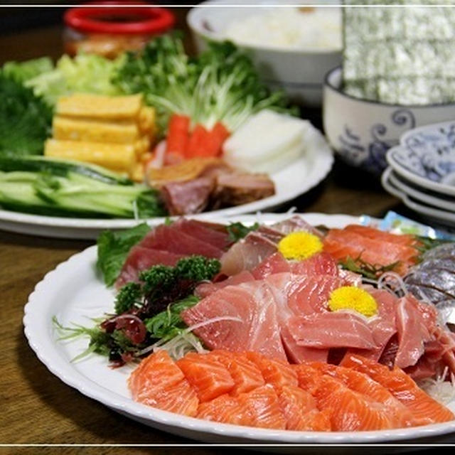 ・手巻き寿しと届いたプレゼント