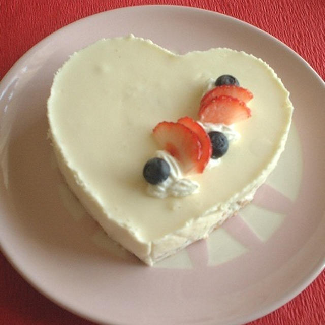 型から手作り！ハートのヨーグルトチョコムース