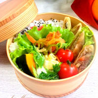 曲げわっぱ*春巻き弁当