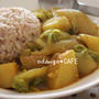 白菜とじゃがいもの 味噌煮込みカレー