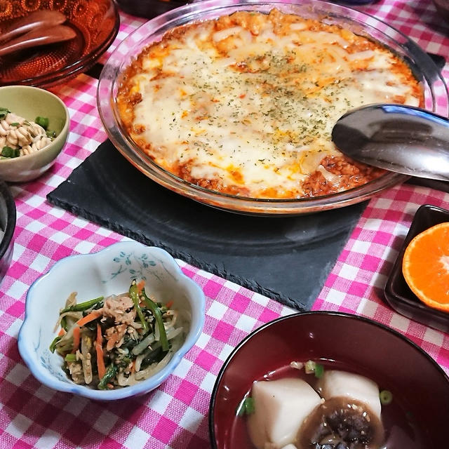 ポテトサラダが変身！リメイクde簡単！【ポテサラシェパードパイde夕食】　&　クリスマス準備！