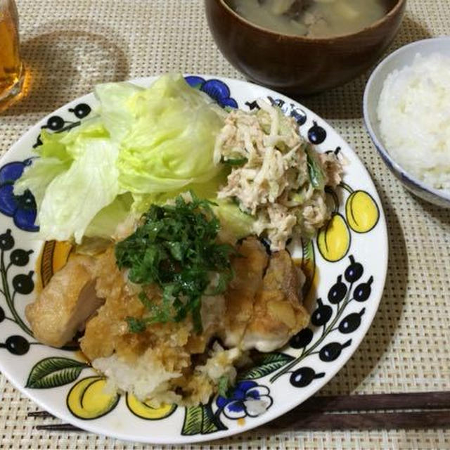 霧島鶏のカリカリ揚げ　おろし甘酢かけ